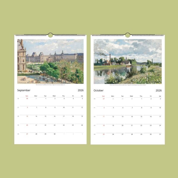 2026 calendar pages for September and October