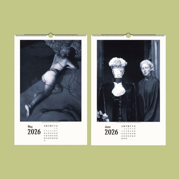 Artistic calendar pages for May and June 2026.