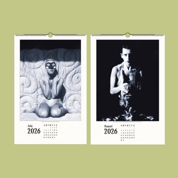 Artistic 2026 calendar photos for July and August.