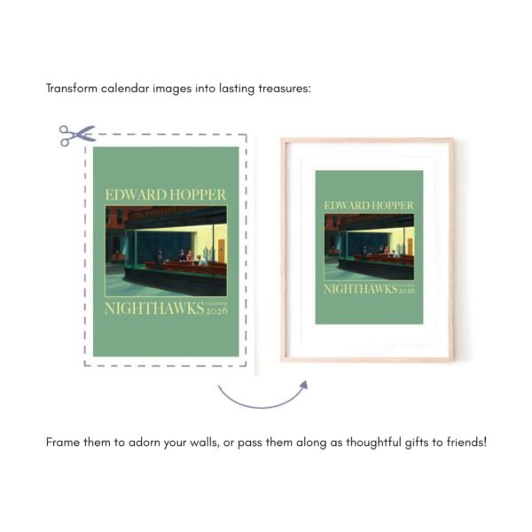 Transform calendar images into framed wall art.