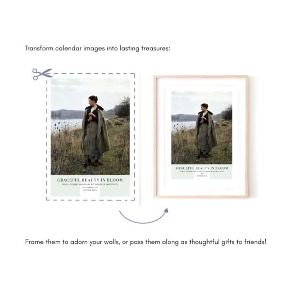 Transform calendar images into framed art treasures.
