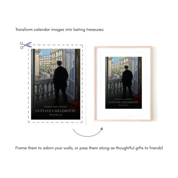 Transform calendar into framed art for gifts or decor.