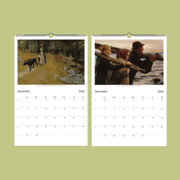 2026 calendar pages for November and December