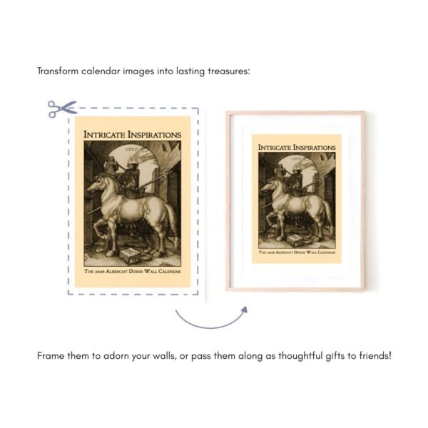 Transform calendar into framed artwork or thoughtful gifts.