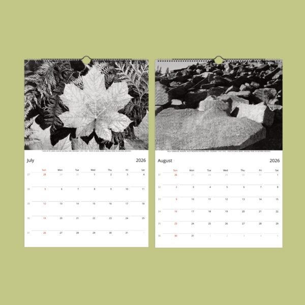 2026 calendar pages for July and August.