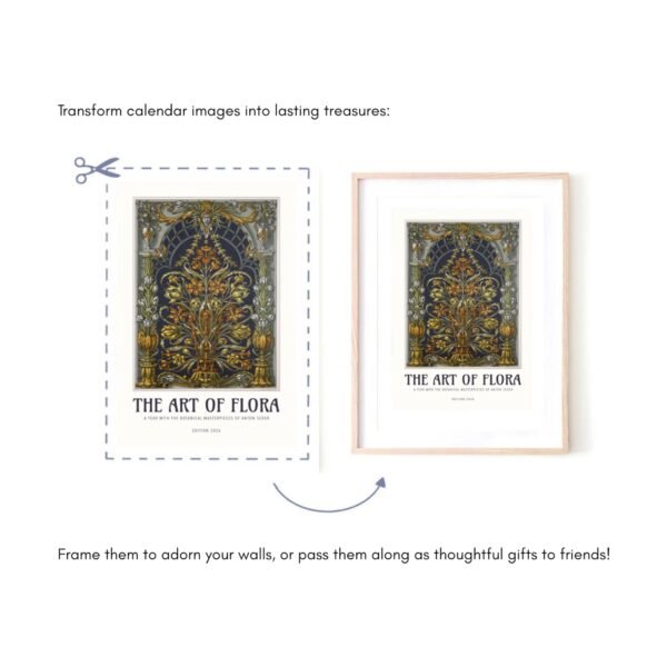 Transform calendar art into framed wall décor.