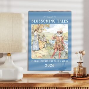 2026 calendar, Blossoming Tales floral legends cover
