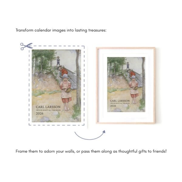 Transform calendar images into framed wall art gifts.