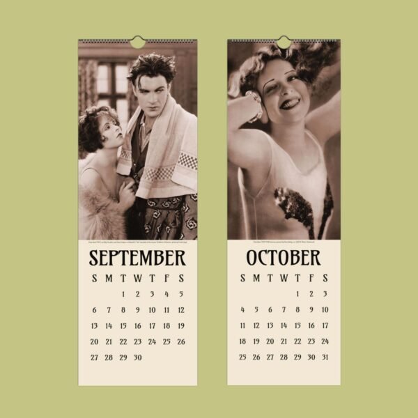 Vintage calendar pages for September and October.
