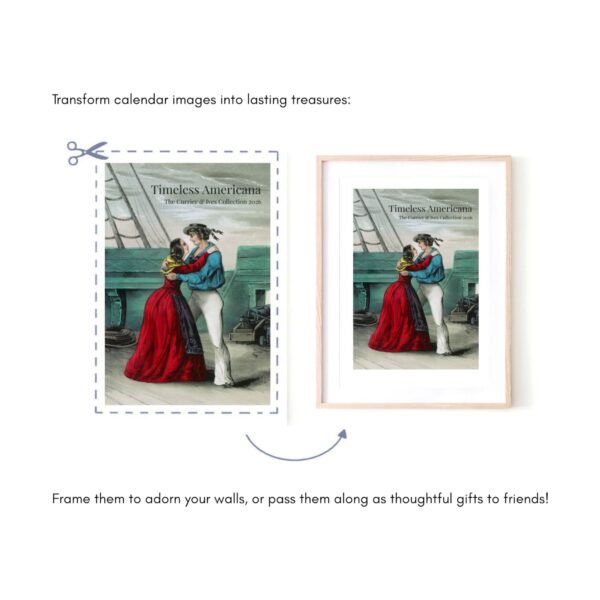 Transform calendar images into framed wall art.