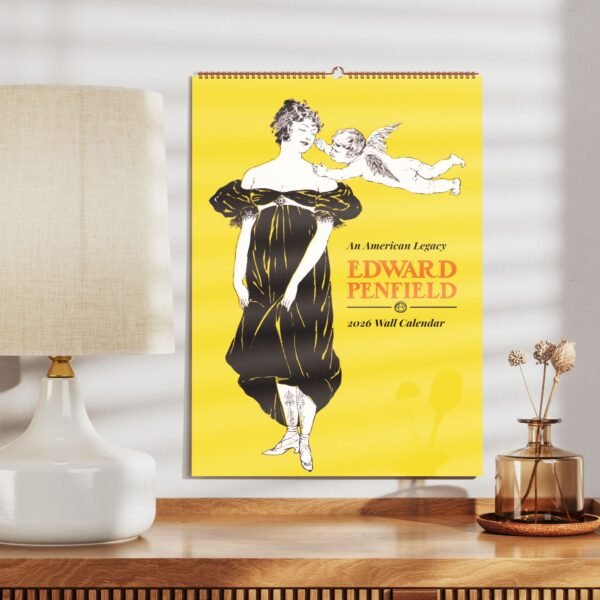 Edward Penfield 2026 wall calendar with illustration.