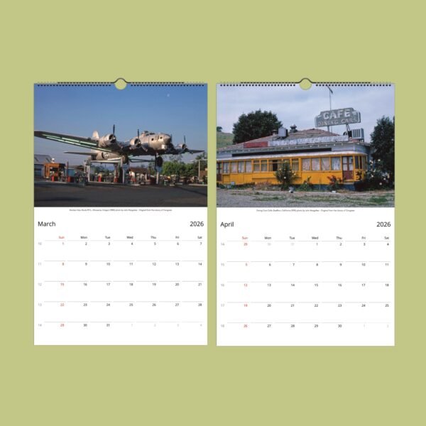 2026 calendar showing March and April.