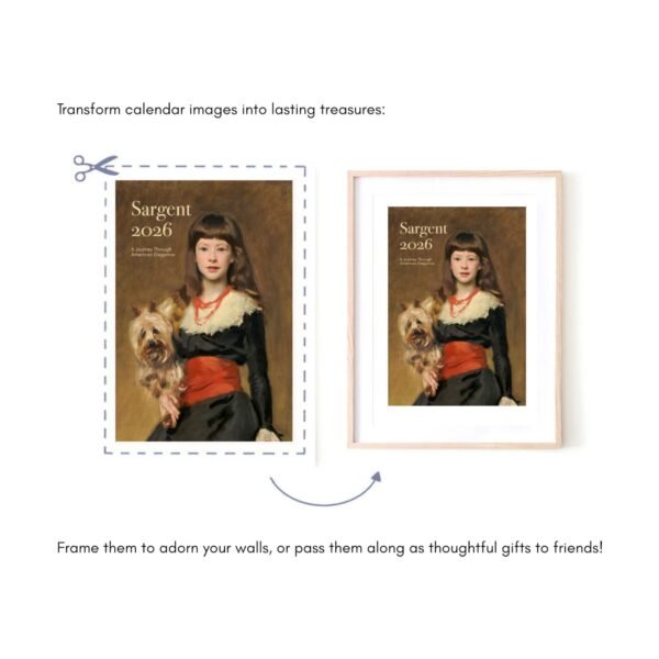 Cut and frame calendar art for lasting decor.