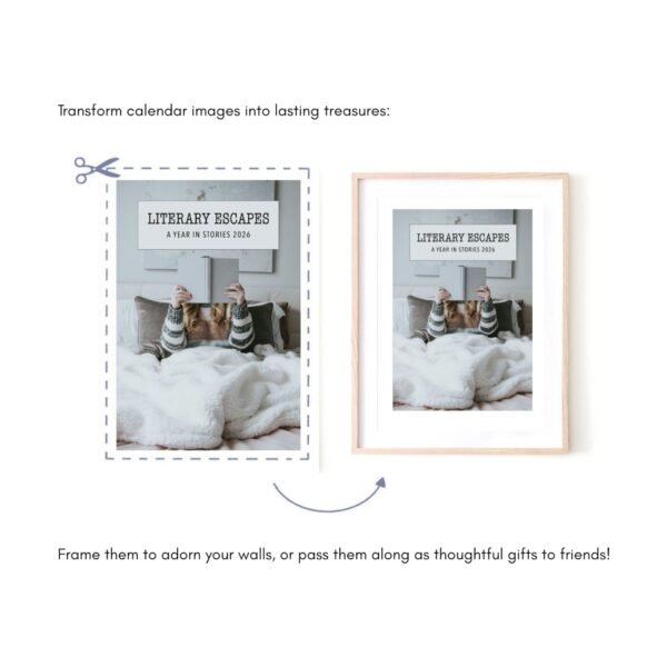 Transform calendar images into framed art gifts.