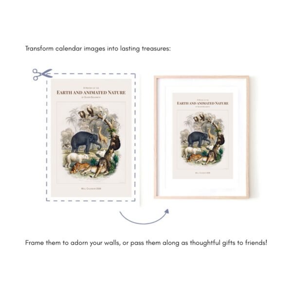 Transform calendar images into framed wall art gifts.