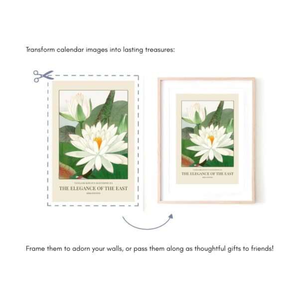 Transform calendar pages into framed art pieces.