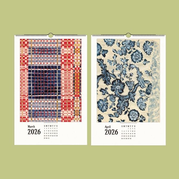 2026 wall calendar with artistic patterns