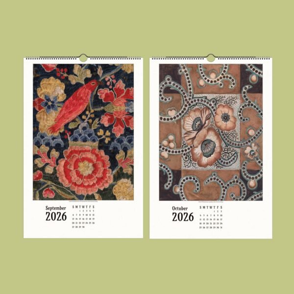 Artistic September and October 2026 calendar designs.