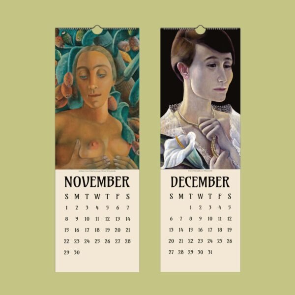 Artistic calendars for November and December