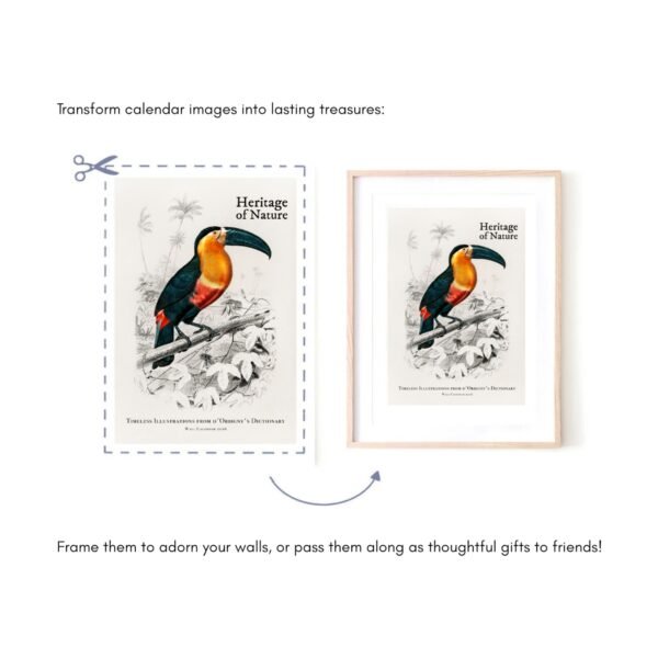 Transform calendar images into framed art.