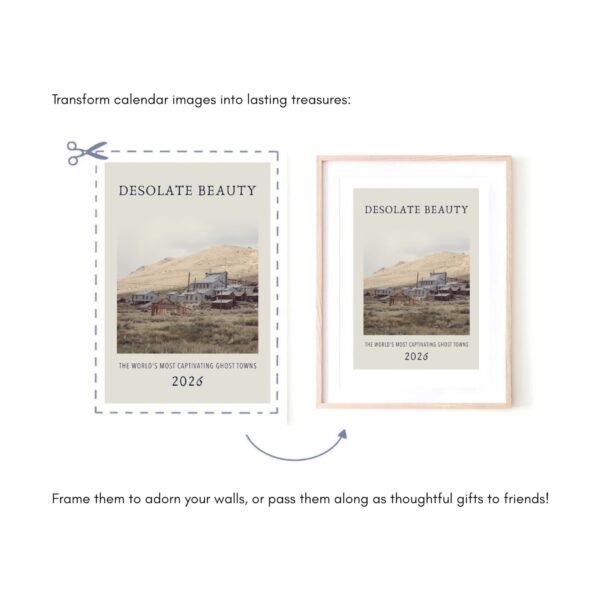 Transform calendar images into decorative framed art pieces.