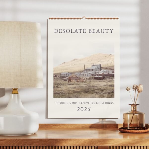 2026 calendar featuring captivating ghost towns.