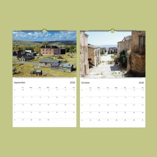 2026 calendar displaying September and October months.