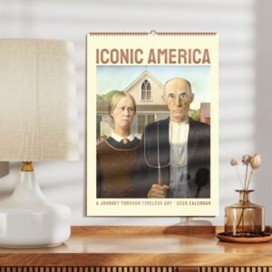 2026 calendar featuring iconic American art.