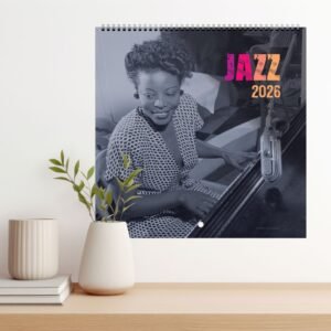 Jazz 2026 calendar featuring a pianist