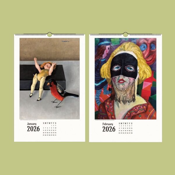 Surrealist 2026 calendar with art paintings