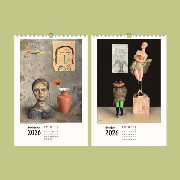 Artistic September and October 2026 calendar pages