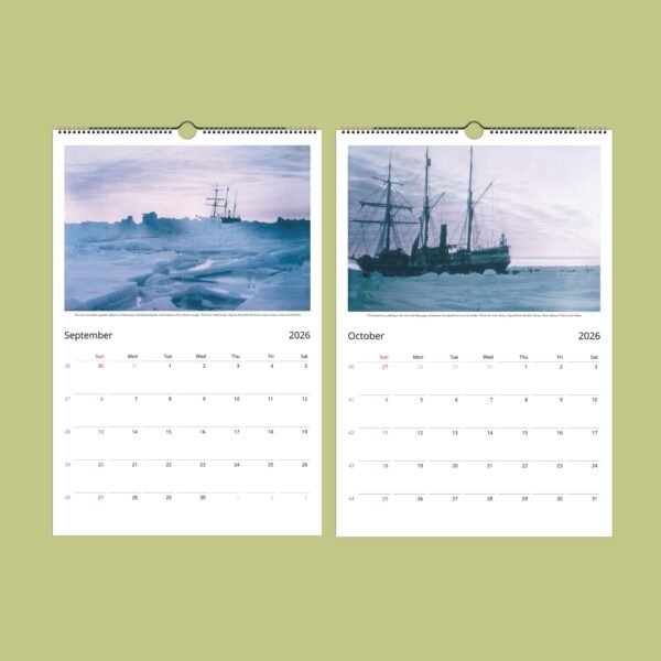 2026 calendar pages for September and October.