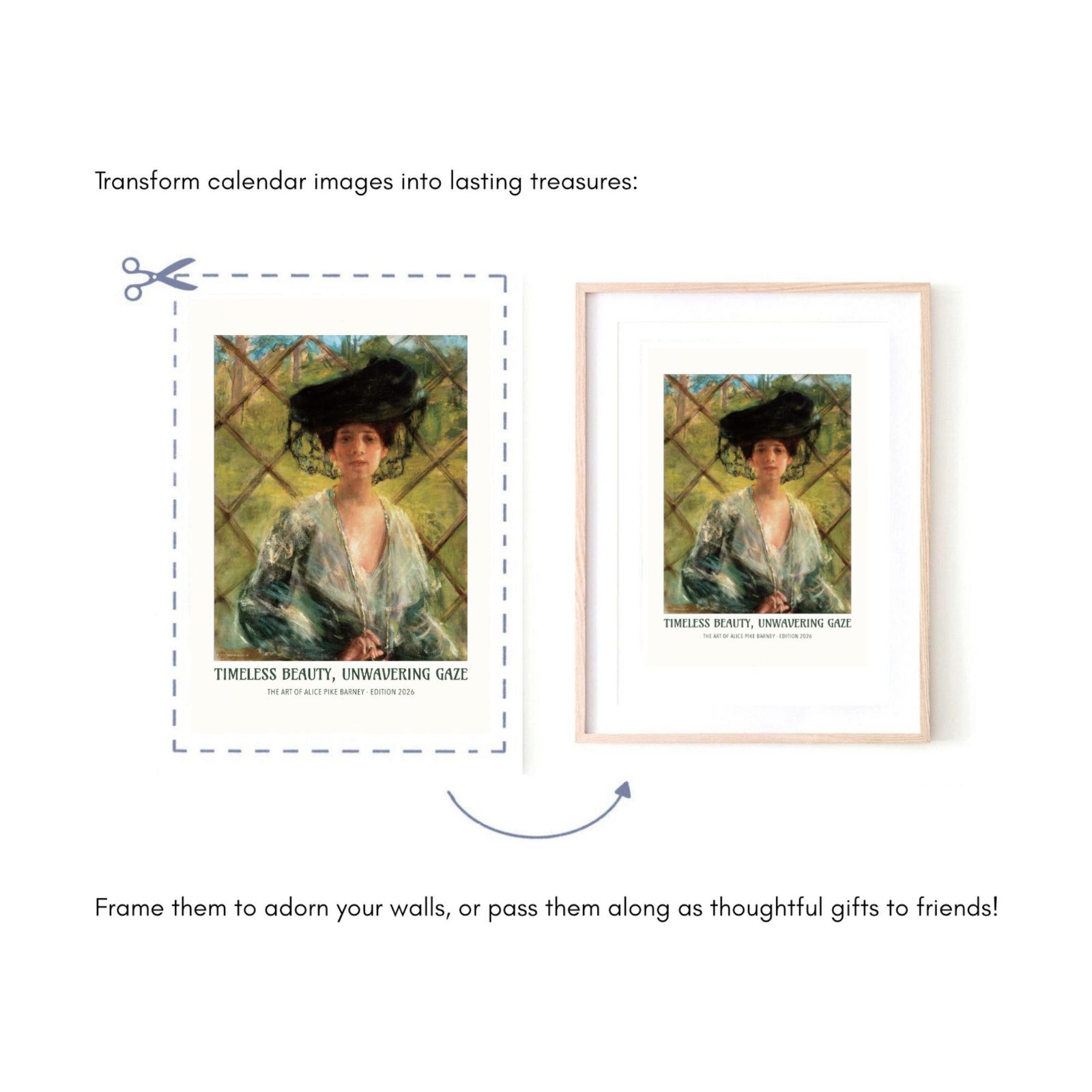 Alice Pike Barney Wall Calendar – American painter, Symbolism Art - Image 8