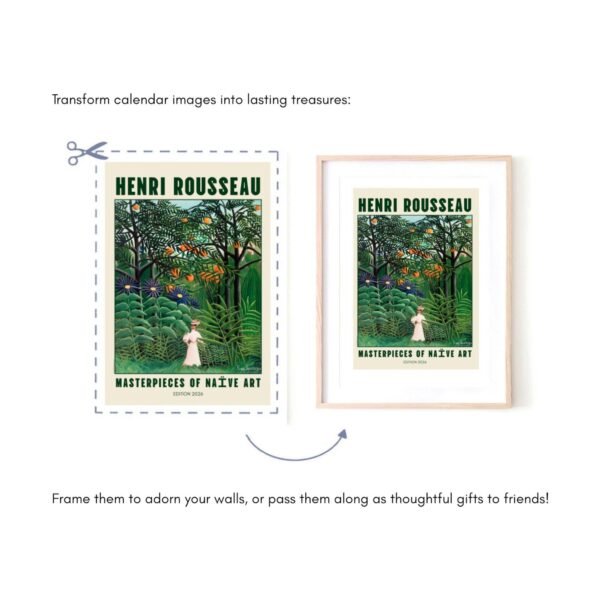 Transform calendar images into framed wall art gifts.