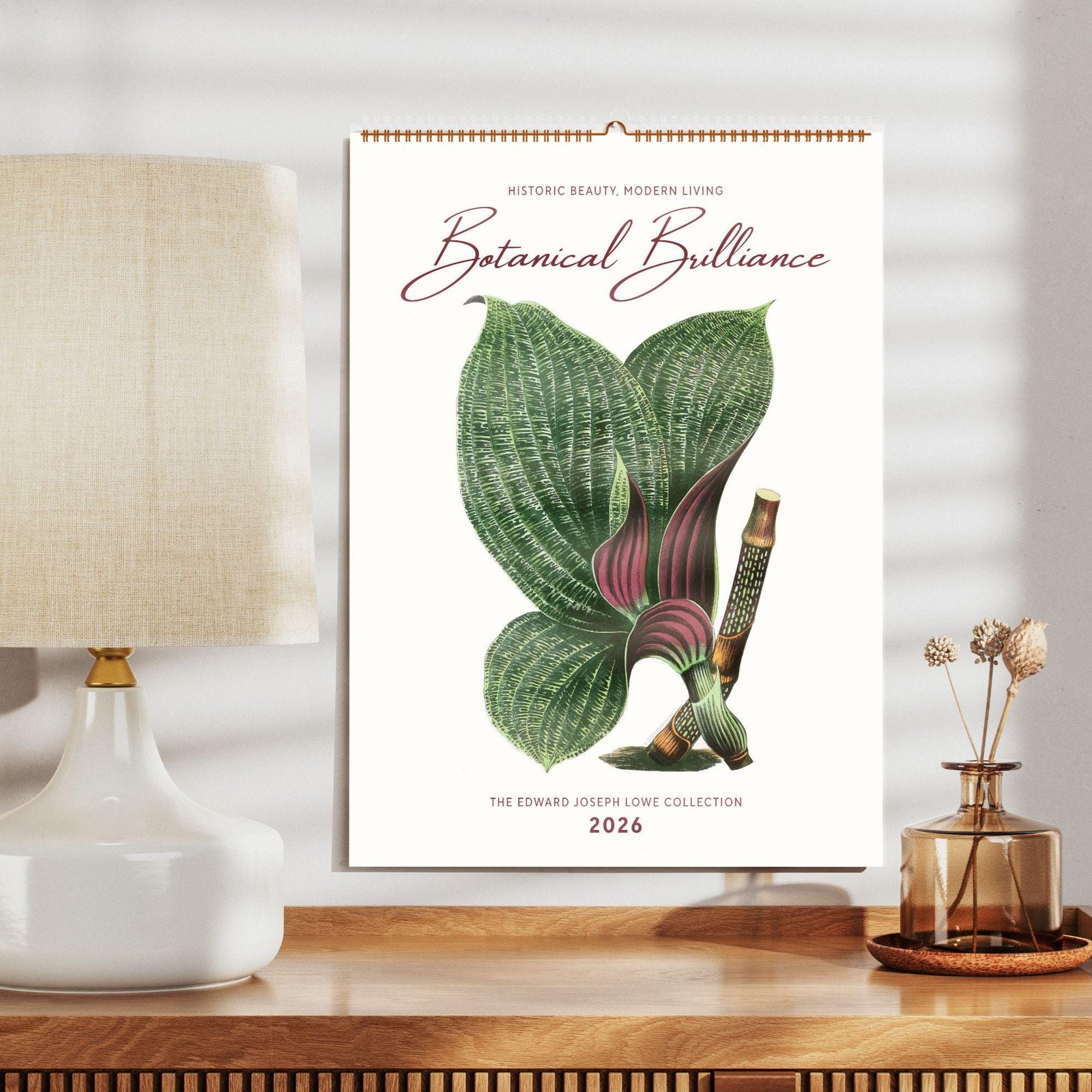 2026 Botanical Brilliance calendar on display