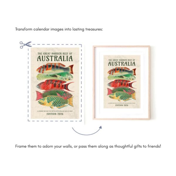 Frame calendar images for decorative gifts and art.