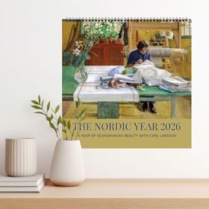 Nordic Year 2026 calendar with Scandinavian art.