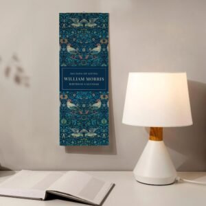 William Morris birthday calendar and table lamp