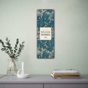 William Morris wallpaper sample on display.