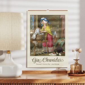 Gin Chronicles poster displayed in a room.