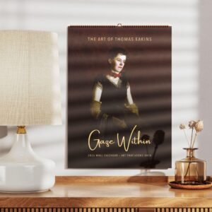 2026 calendar featuring Thomas Eakins' art on wall.