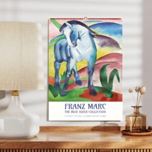 Franz Marc's 2027 art calendar on wall.