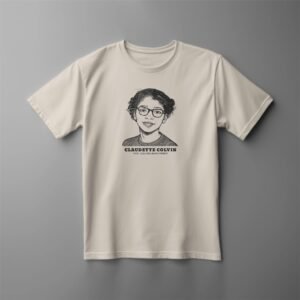 T-shirt featuring illustration of civil rights pioneer.