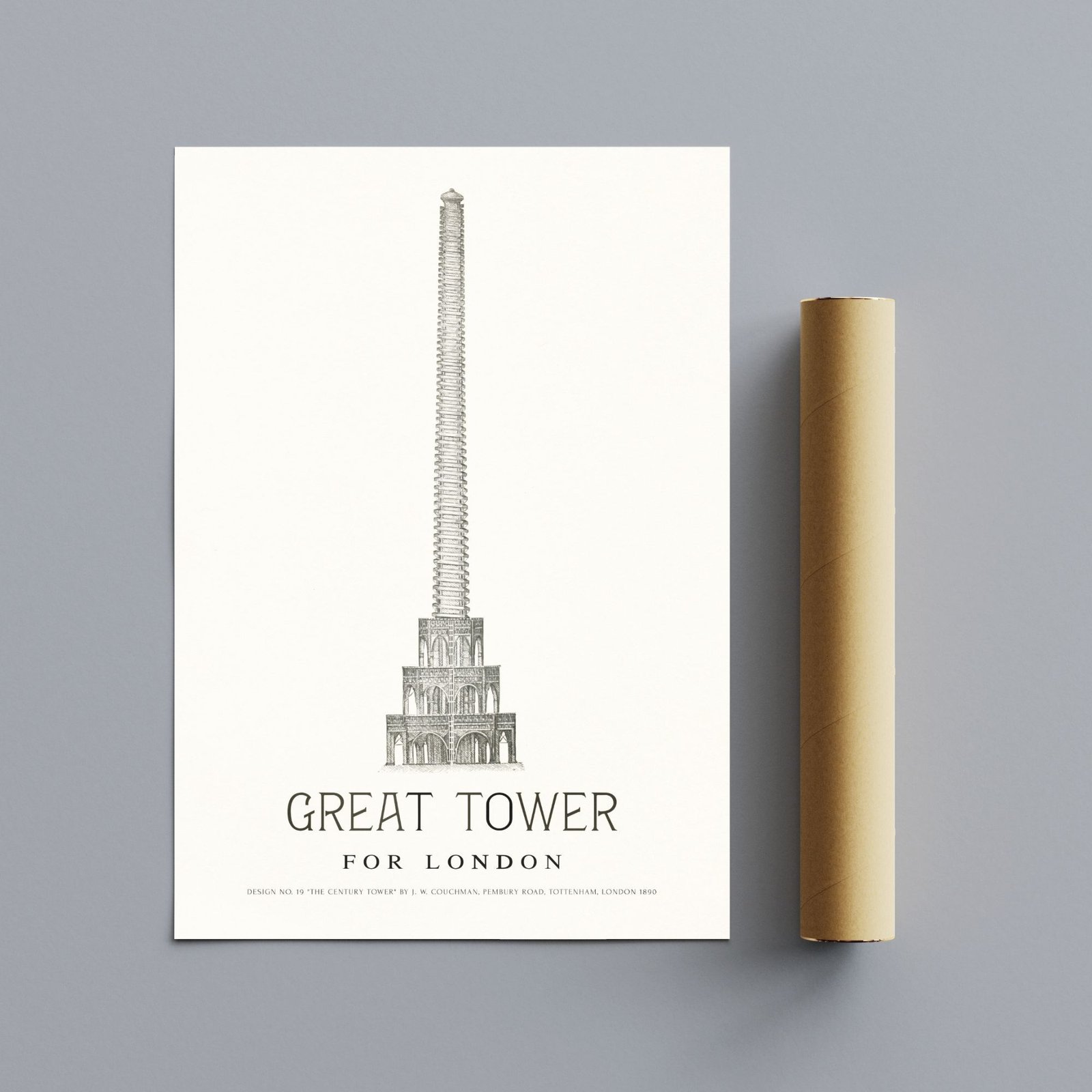 Poster design of Great Tower for London