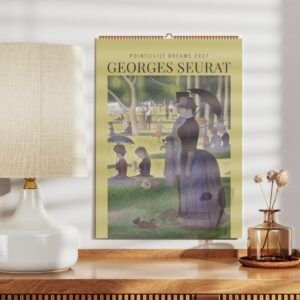 2027 calendar featuring Georges Seurat artwork.