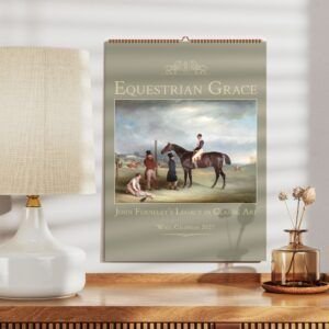 Equestrian Grace calendar on a stylish desk.