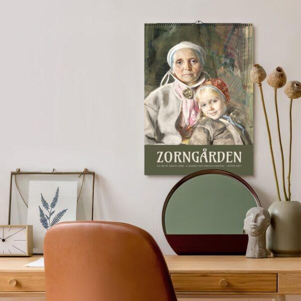 Anders Zorn Wall Calendar - Swedish Artists, Magical Realism, Semi-Glossy Paper