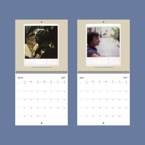 Andrei Tarkovsky Wall Calendar - Polaroid Album, Memory In Frames, Semi-Glossy Paper