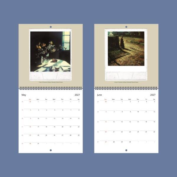 Andrei Tarkovsky Wall Calendar - Polaroid Album, Memory In Frames, Semi-Glossy Paper