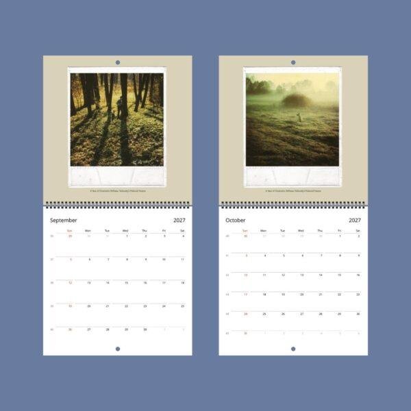 Andrei Tarkovsky Wall Calendar - Polaroid Album, Memory In Frames, Semi-Glossy Paper